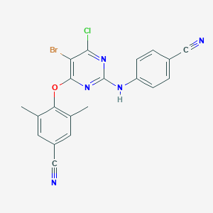 molecular formula C20H13BrClN5O B029320 6-Desamino 6-Chloro Etravirine CAS No. 269055-76-7