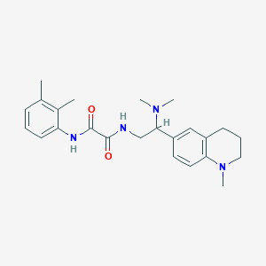 molecular formula C24H32N4O2 B2932011 N-[2-(dimethylamino)-2-(1-methyl-1,2,3,4-tetrahydroquinolin-6-yl)ethyl]-N'-(2,3-dimethylphenyl)ethanediamide CAS No. 922012-17-7