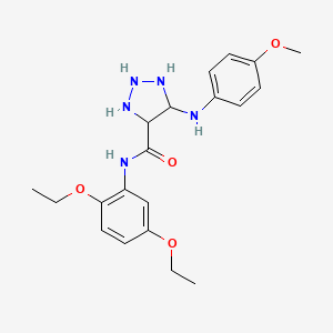 molecular formula C20H23N5O4 B2932018 N-(2,5-diethoxyphenyl)-5-(4-methoxyanilino)triazolidine-4-carboxamide CAS No. 1207000-92-7