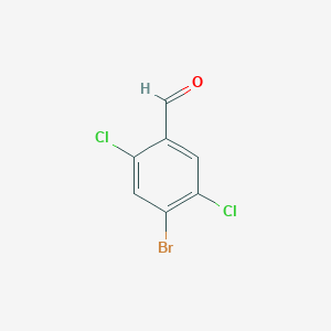molecular formula C7H3BrCl2O B2932023 4-Bromo-2,5-dichlorobenzaldehyde CAS No. 1349716-93-3
