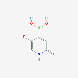 molecular formula C5H5BFNO3 B2932060 5-Fluoro-2-hydroxypyridine-4-boronic acid CAS No. 1427305-76-7