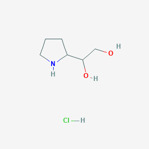 1-Pyrrolidin-2-ylethane-1,2-diol;hydrochloride