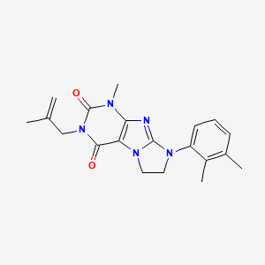 8-(2,3-Dimethylphenyl)-1-methyl-3-(2-methylprop-2-enyl)-1,3,5-trihydroimidazol idino[1,2-h]purine-2,4-dione