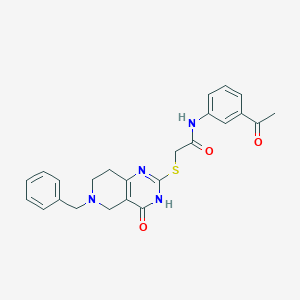 N-(3-acetylphenyl)-2-[(6-benzyl-4-oxo-3,4,5,6,7,8-hexahydropyrido[4,3-d]pyrimidin-2-yl)thio]acetamide