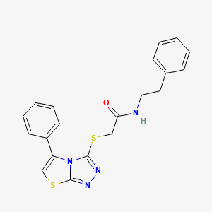 N-phenethyl-2-((5-phenylthiazolo[2,3-c][1,2,4]triazol-3-yl)thio)acetamide