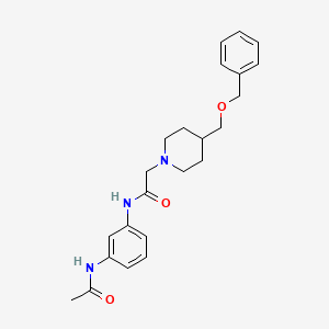 N-(3-acetamidophenyl)-2-(4-((benzyloxy)methyl)piperidin-1-yl)acetamide