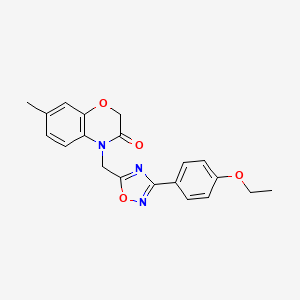 4-{[3-(4-ethoxyphenyl)-1,2,4-oxadiazol-5-yl]methyl}-7-methyl-2H-1,4-benzoxazin-3(4H)-one