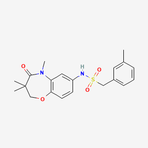 1-m-tolyl-N-(3,3,5-trimethyl-4-oxo-2,3,4,5-tetrahydrobenzo[b][1,4]oxazepin-7-yl)methanesulfonamide
