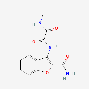 molecular formula C12H11N3O4 B2932110 N1-(2-carbamoylbenzofuran-3-yl)-N2-methyloxalamide CAS No. 899992-21-3