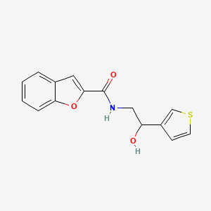 molecular formula C15H13NO3S B2932122 N-(2-hydroxy-2-(thiophen-3-yl)ethyl)benzofuran-2-carboxamide CAS No. 1251685-60-5