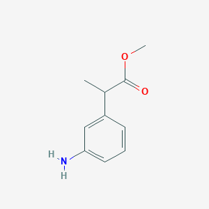 molecular formula C10H13NO2 B2932154 Methyl 2-(3-aminophenyl)propanoate CAS No. 76980-62-6