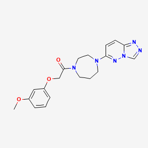 2-(3-Methoxyphenoxy)-1-[4-([1,2,4]triazolo[4,3-b]pyridazin-6-yl)-1,4-diazepan-1-yl]ethanone