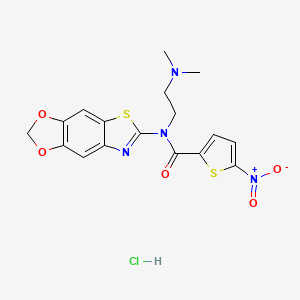 N-([1,3]dioxolo[4',5':4,5]benzo[1,2-d]thiazol-6-yl)-N-(2-(dimethylamino)ethyl)-5-nitrothiophene-2-carboxamide hydrochloride