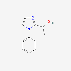 molecular formula C11H12N2O B2932166 1-(1-phenyl-1H-imidazol-2-yl)ethan-1-ol CAS No. 1508045-23-5