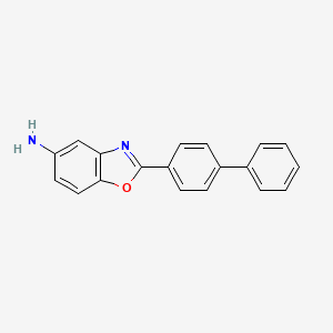 molecular formula C19H14N2O B2932177 2-Biphenyl-4-yl-1,3-benzoxazol-5-amine CAS No. 93075-61-7