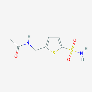 molecular formula C7H10N2O3S2 B2932180 N-[(5-磺酰基噻吩-2-基)甲基]乙酰胺 CAS No. 21403-29-2