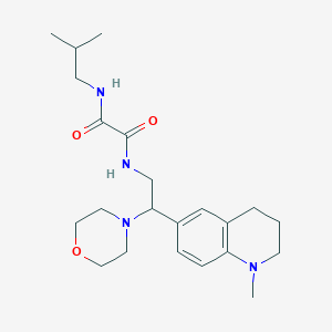 N1-isobutyl-N2-(2-(1-methyl-1,2,3,4-tetrahydroquinolin-6-yl)-2-morpholinoethyl)oxalamide