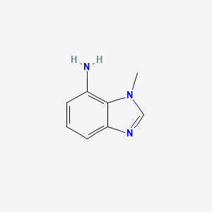 molecular formula C8H9N3 B2932215 1-Methyl-1H-benzo[d]imidazol-7-amine CAS No. 21577-25-3