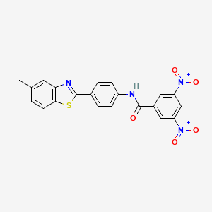 N-[4-(5-methyl-1,3-benzothiazol-2-yl)phenyl]-3,5-dinitrobenzamide