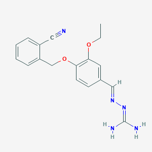 (2E)-2-{4-[(2-cyanobenzyl)oxy]-3-ethoxybenzylidene}hydrazinecarboximidamide
