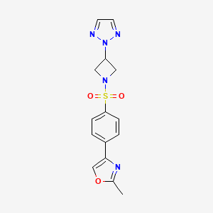 4-(4-((3-(2H-1,2,3-triazol-2-yl)azetidin-1-yl)sulfonyl)phenyl)-2-methyloxazole