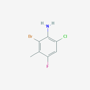 molecular formula C7H6BrClFN B2932293 2-Bromo-6-chloro-4-fluoro-3-methylaniline CAS No. 1365988-12-0