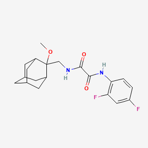 molecular formula C20H24F2N2O3 B2932306 N'-(2,4-difluorophenyl)-N-[(2-methoxyadamantan-2-yl)methyl]ethanediamide CAS No. 1797727-59-3