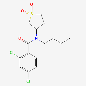 molecular formula C15H19Cl2NO3S B2932314 N-butyl-2,4-dichloro-N-(1,1-dioxidotetrahydrothiophen-3-yl)benzamide CAS No. 898405-22-6