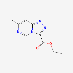 molecular formula C9H10N4O2 B2932342 Ethyl 7-methyl-[1,2,4]triazolo[4,3-c]pyrimidine-3-carboxylate CAS No. 1341283-98-4
