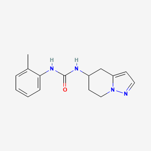 molecular formula C15H18N4O B2932344 1-(4,5,6,7-Tetrahydropyrazolo[1,5-a]pyridin-5-yl)-3-(o-tolyl)urea CAS No. 2034549-53-4