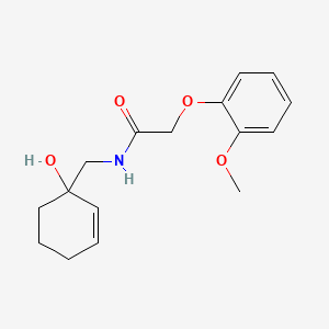 molecular formula C16H21NO4 B2932350 N-[(1-hydroxycyclohex-2-en-1-yl)methyl]-2-(2-methoxyphenoxy)acetamide CAS No. 2097872-60-9