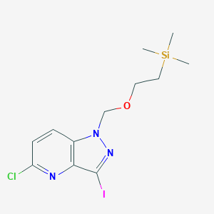 B2932379 5-chloro-3-iodo-1-{[2-(trimethylsilyl)ethoxy]methyl}-1H-pyrazolo[4,3-b]pyridine CAS No. 2170597-67-6