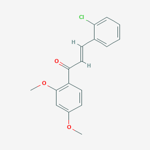 molecular formula C17H15ClO3 B2932425 (2E)-3-(2-chlorophenyl)-1-(2,4-dimethoxyphenyl)prop-2-en-1-one CAS No. 1064057-84-6