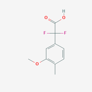 molecular formula C10H10F2O3 B2932645 2,2-Difluoro-2-(3-methoxy-4-methylphenyl)acetic acid CAS No. 1549011-09-7