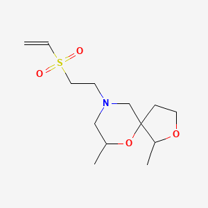 molecular formula C13H23NO4S B2932663 9-(2-Ethenylsulfonylethyl)-1,7-dimethyl-2,6-dioxa-9-azaspiro[4.5]decane CAS No. 2249258-74-8