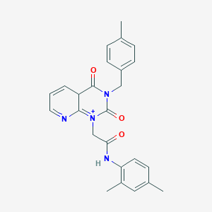 molecular formula C25H24N4O3 B2932740 N-(2,4-dimethylphenyl)-2-[3-[(4-methylphenyl)methyl]-2,4-dioxo-4aH-pyrido[2,3-d]pyrimidin-1-ium-1-yl]acetamide CAS No. 902962-29-2