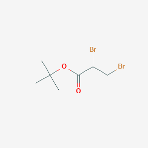 molecular formula C7H12Br2O2 B2932752 tert-Butyl 2,3-dibromopropanoate CAS No. 49855-41-6