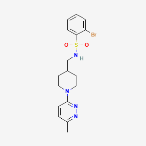 B2932769 2-bromo-N-((1-(6-methylpyridazin-3-yl)piperidin-4-yl)methyl)benzenesulfonamide CAS No. 1797400-91-9