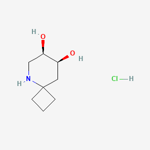 B2932809 (7R,8S)-5-Azaspiro[3.5]nonane-7,8-diol;hydrochloride CAS No. 2343963-81-3