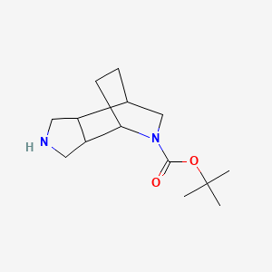 molecular formula C14H24N2O2 B2932930 Tert-butyl 4,8-diazatricyclo[5.2.2.0,2,6]undecane-8-carboxylate CAS No. 2044773-54-6