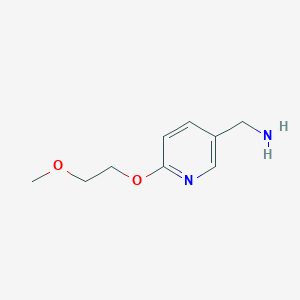 molecular formula C9H14N2O2 B2932969 [6-(2-Methoxyethoxy)pyridin-3-yl]methanamine CAS No. 1016724-24-5