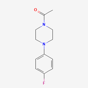 molecular formula C12H15FN2O B2932973 1-[4-(4-Fluorophenyl)piperazin-1-yl]ethanone CAS No. 328283-47-2