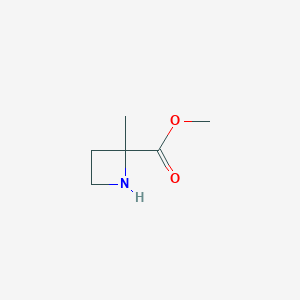 molecular formula C6H11NO2 B2932988 Methyl 2-methylazetidine-2-carboxylate CAS No. 747399-23-1