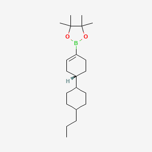 molecular formula C21H37BO2 B2933065 trans-(4-Propylcyclohexyl)cyclohex-1-enylboronic acid pinacol ester CAS No. 2377587-49-8