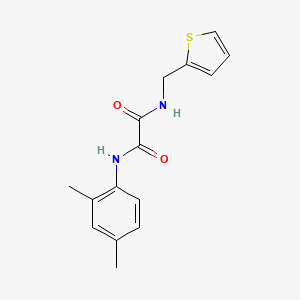 molecular formula C15H16N2O2S B2933070 N'-(2,4-dimethylphenyl)-N-[(thiophen-2-yl)methyl]ethanediamide CAS No. 701227-95-4