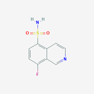 molecular formula C9H7FN2O2S B2933160 8-Fluoroisoquinoline-5-sulfonamide CAS No. 2167611-70-1