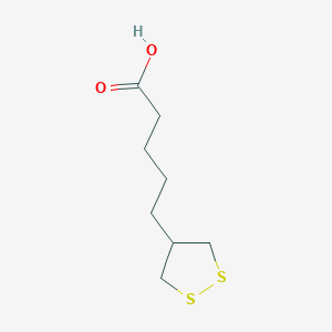 molecular formula C8H14O2S2 B2933162 5-(1,2-Dithiolan-4-yl)pentanoic acid CAS No. 5694-54-2