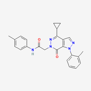 2-(4-cyclopropyl-7-oxo-1-(o-tolyl)-1H-pyrazolo[3,4-d]pyridazin-6(7H)-yl)-N-(p-tolyl)acetamide