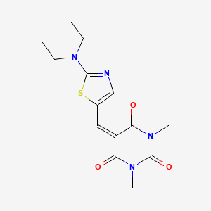 5-{[2-(diethylamino)-1,3-thiazol-5-yl]methylene}-1,3-dimethyl-2,4,6(1H,3H,5H)-pyrimidinetrione