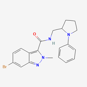 6-bromo-2-methyl-N-((1-phenylpyrrolidin-2-yl)methyl)-2H-indazole-3-carboxamide